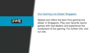 Vivo Gaming Live Dealer Singapore Sg3we.com