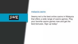 Malaysia Casino 3wemy.net