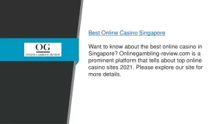 Best Online Casino Singapore Onlinegambling-review.com