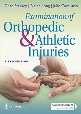 PDF BOOK DOWNLOAD Examination of Orthopedic & Athletic Injuries read