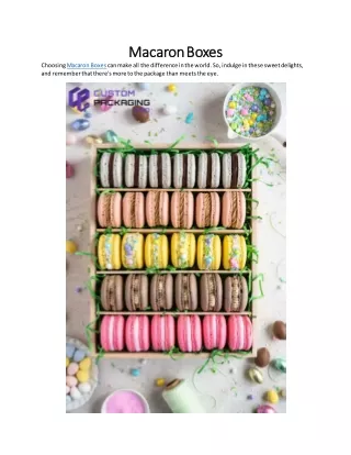 Macaron Boxes