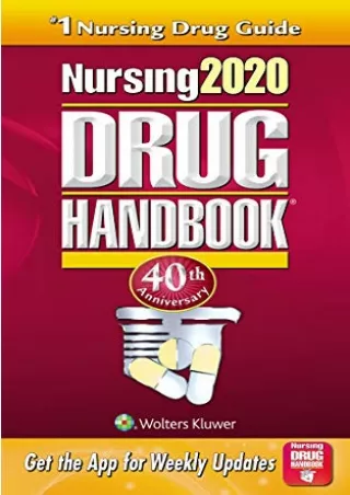 Read ebook [PDF] Nursing2020 Drug Handbook