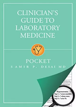 [PDF] DOWNLOAD Clinician's Guide to Laboratory Medicine: Pocket