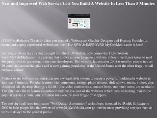 new and improved web service lets you build a website in les