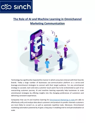 The Role of AI and Machine Learning in Omnichannel Marketing Communication