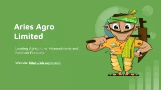 Aries Agro Limited - Off-page PPT