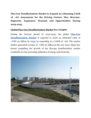 Flue-Gas Desulfurization Market
