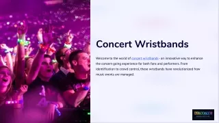 Dazzling Concert Wristbands