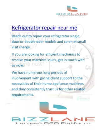 Refrigerator Repair Service In Ahmedabad