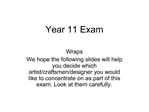 Year 11 Exam