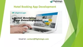 Hotel Booking App Development