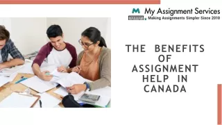 THE BENEFITS OF ASSIGNMENT HELP IN CANADA