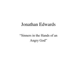 Jonathan Edwards