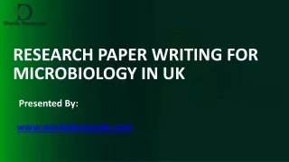 Research Paper Writing For Microbiology In UK