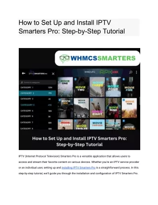 How to Set Up and Install IPTV Smarters Pro_ Step-by-Step Tutorial