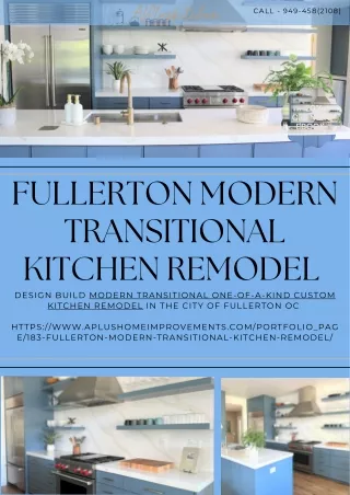 Fullerton Modern transitional Kitchen Remodel