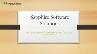 Case Study - Sapphire Successfully Delivered Dating App for the Client