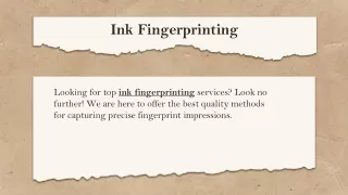 Ink Fingerprinting
