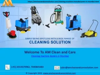 Cleaning Machine Dealers in Mumbai