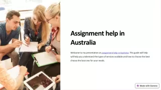 Achieve Excellence with Assignment Help Australia's