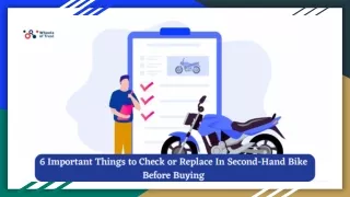 6 Important Things to Check or Replace In Second-Hand Bike Before Buying