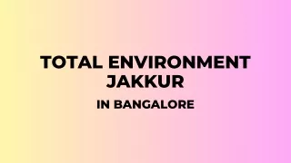 Total Environment Jakkur Bangalore - PDF