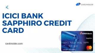 ICICI Bank Sapphiro Credit Card