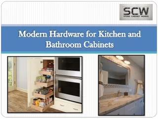 Modern Hardware for Kitchen and Bathroom Cabinets-Stone Cabinet Works