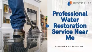 Professional Water Restoration Service Near Me