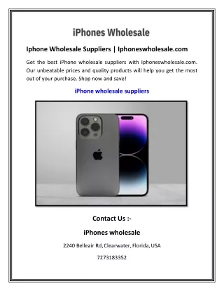 Iphone Wholesale Suppliers   Iphoneswholesale