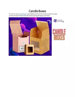 Candle Boxes