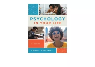 Ebook download Psychology in Your Life free acces
