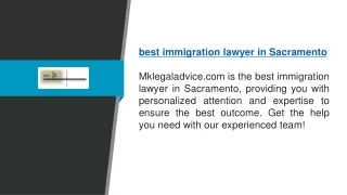 Immigration Lawyer Sacramento | Mklegaladvice.com