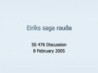 Eiríks saga rauða