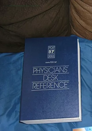 [PDF] DOWNLOAD EBOOK Physicians' Desk Reference 2003 (Physicians' Desk Reference