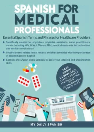 [PDF] READ] Free Spanish for Medical Professionals: Essential Spanish Terms and