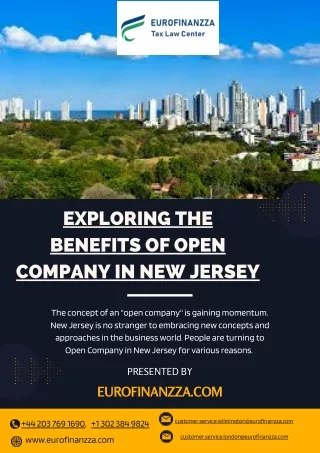 Exploring The Benefits Of Open Company In New Jersey