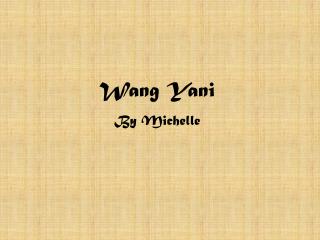 Wang Yani