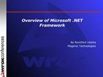 Overview of Microsoft Framework