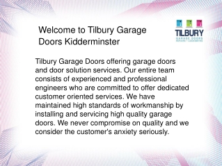 Garage Doors Kidderminster