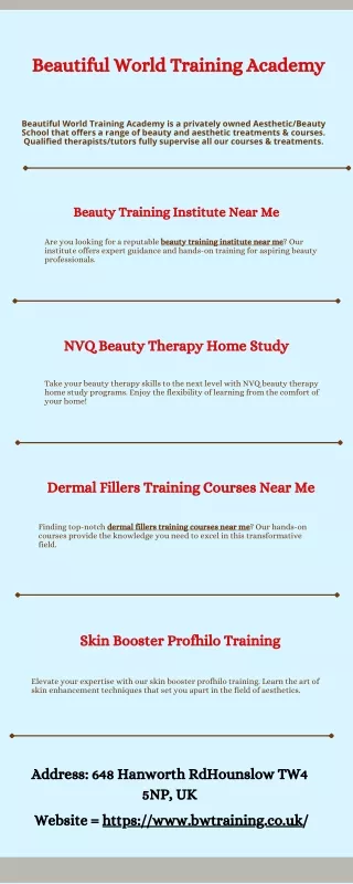 Beauty Training Institute Near Me