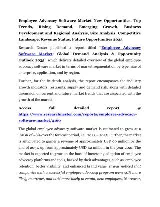 Employee Advocacy Software Market Top Trends 2035