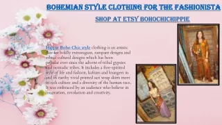 Bohemian Style Clothing for the Fashionista