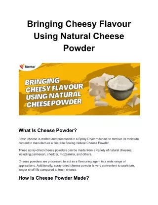 Natural Cheese Powder