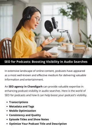 SEO for Podcasts: Boosting Visibility in Audio Searches