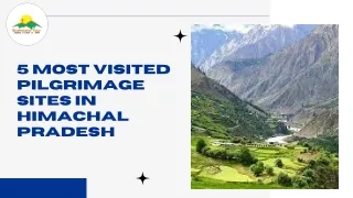 5 Most Visited Pilgrimage Sites in Himachal Pradesh