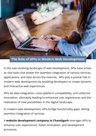 The Role of APIs in Modern Web Development