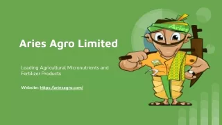 Aries Agro Limited - Off-page PPT