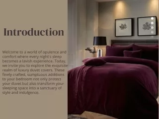 Luxury Redefined Duvet Covers for the Connoisseur