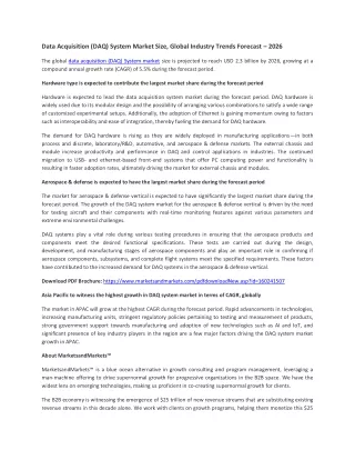 Data Acquisition (DAQ) System Market